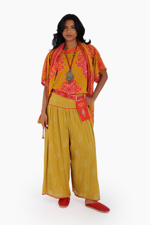 Loose fit short sleeves top